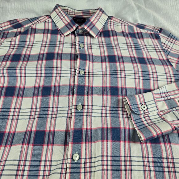 UNTUCKit Men's XXL Long Sleeve Cotton Button Up Shirt Plaid - Picture 1 of 6